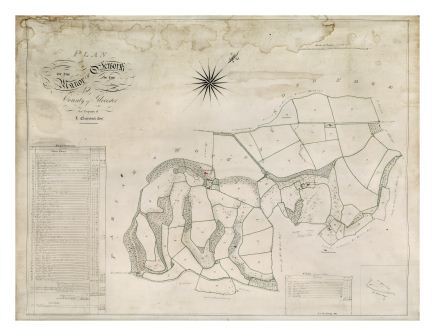 1821 estate map Newark Park